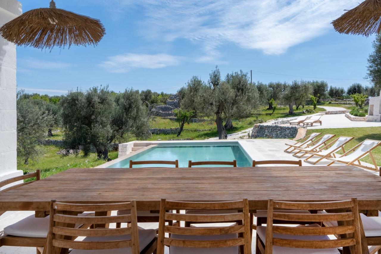 Вилла Trulli Cicerali , Trulli Design Con Piscina Panoramica Остуни Экстерьер фото