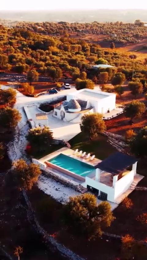 Вилла Trulli Cicerali , Trulli Design Con Piscina Panoramica Остуни Экстерьер фото